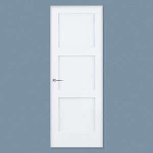 2080 RH 3PNL 25.5"X97.25" STILE AND RAIL EQUAL PANEL SHAKER 4 9/16 FINGER JOINT PRIMED JAMB US15 HINGES