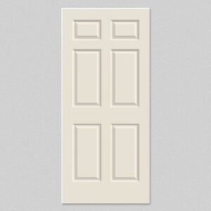 33.5" x 81.75" 20-Minute Fire Rated 6-Panel Interior Door with 4-9/16" FJ Jamb - Left Hand