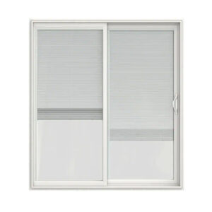 6068 XO VINYL PDOOR SLIDING BLINDS 71.5" X 79.5" NET FRAME